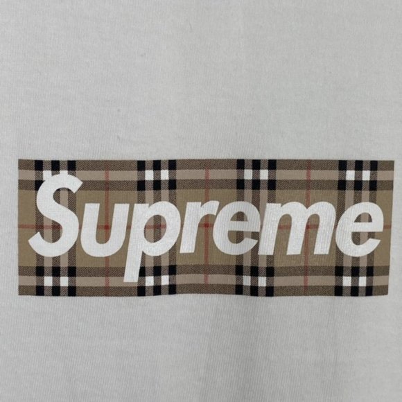 SUPREME SS22 BURBERRY BOX LOGO TEE - Picture 5 of 5